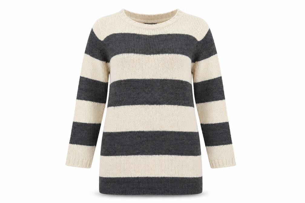 Dorothy Perkins Womens Beige Striped  Pullover Jumper Size 12