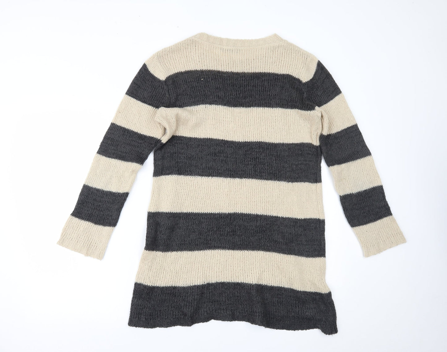 Dorothy Perkins Womens Beige Striped  Pullover Jumper Size 12