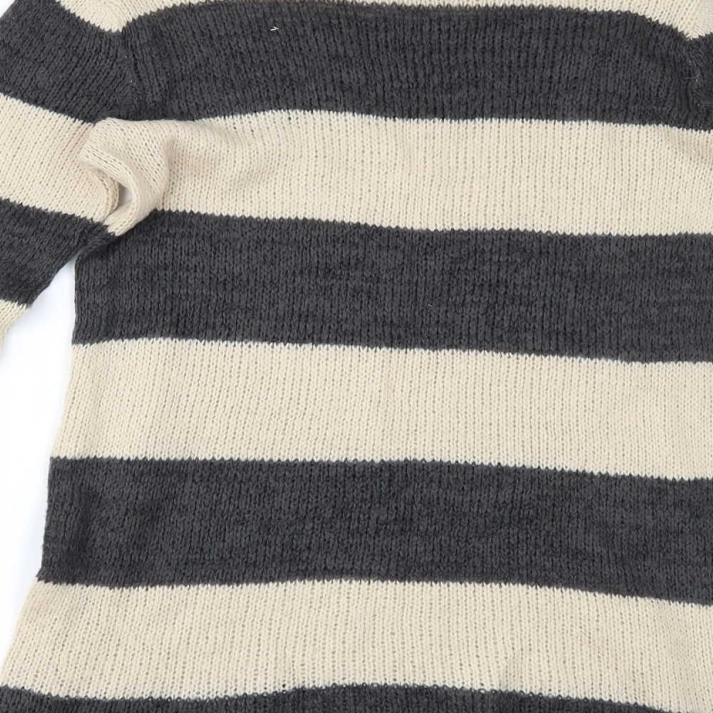 Dorothy Perkins Womens Beige Striped  Pullover Jumper Size 12