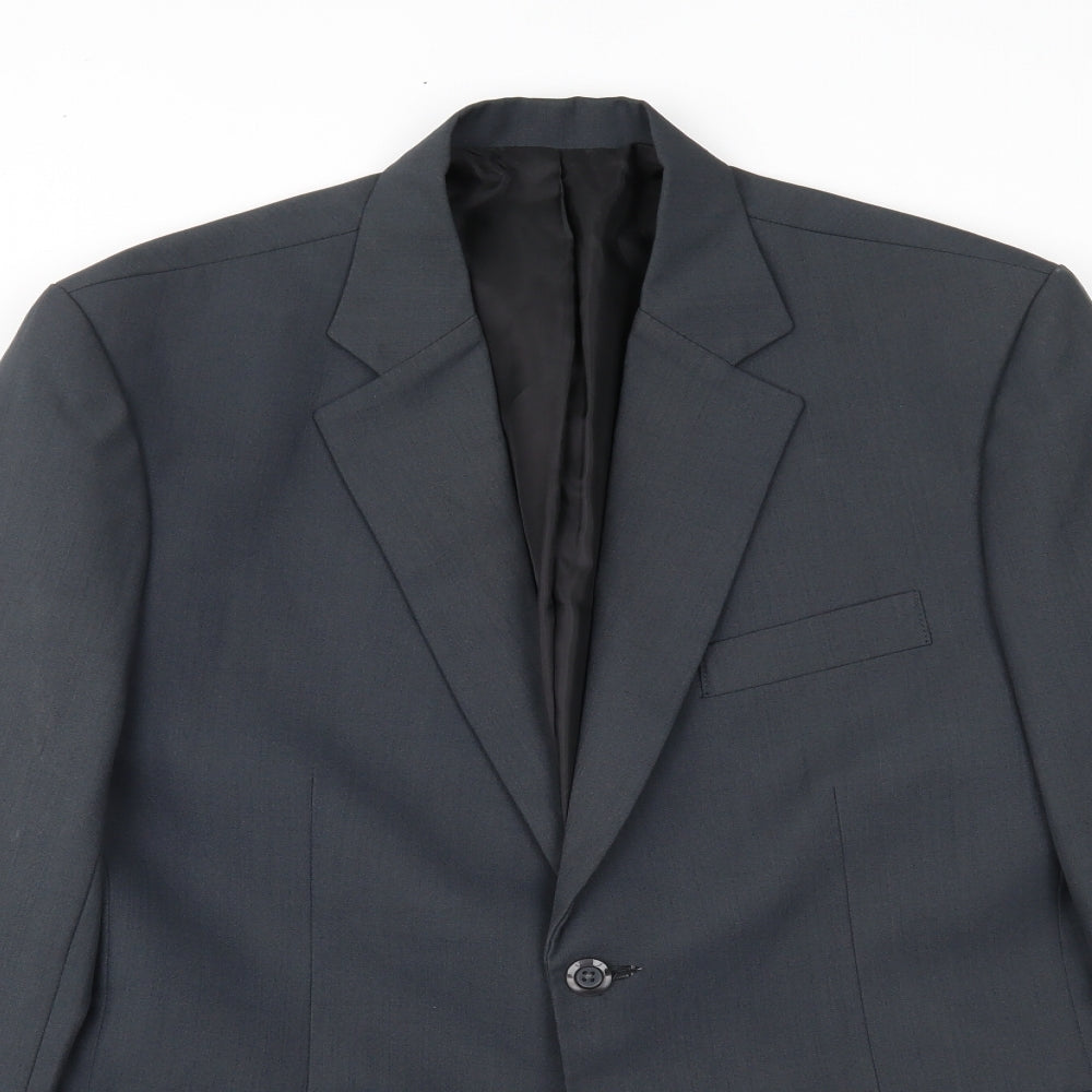 Preworn Mens Grey   Jacket Suit Jacket Size 36