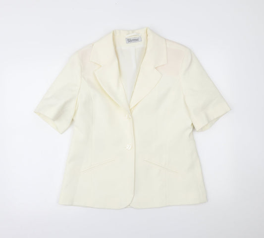 slimma Womens Ivory   Jacket Blazer Size 14