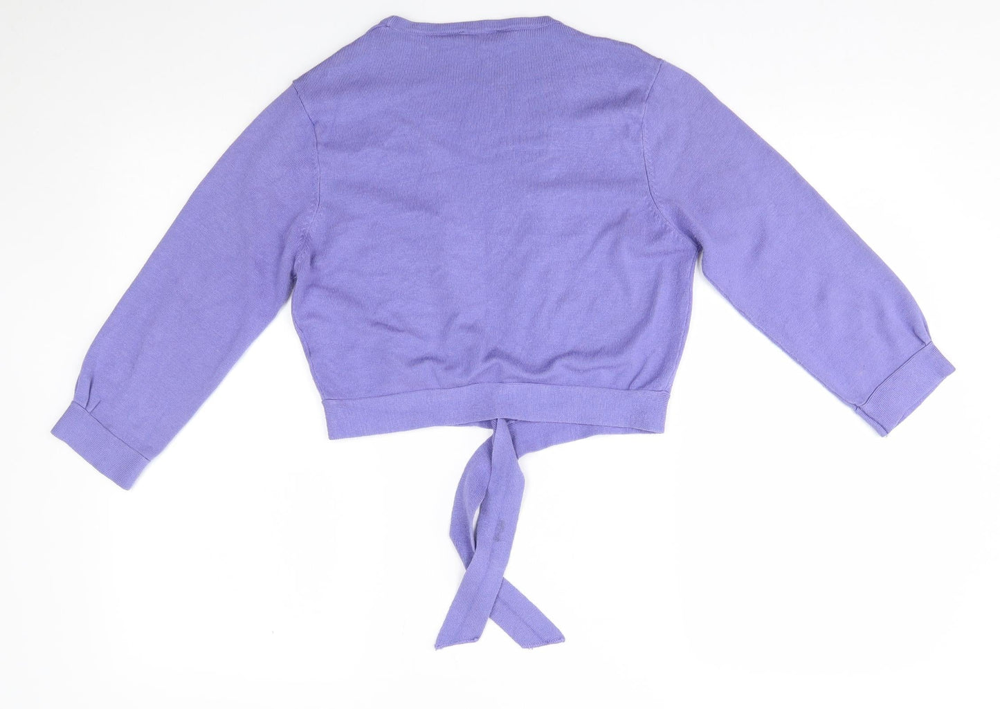 Mia Moda Womens Purple   Cardigan Jumper Size L