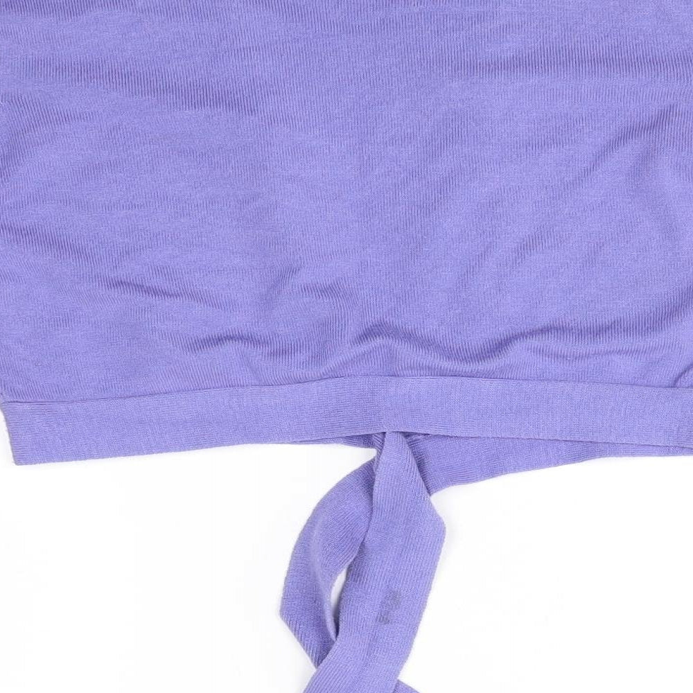 Mia Moda Womens Purple   Cardigan Jumper Size L
