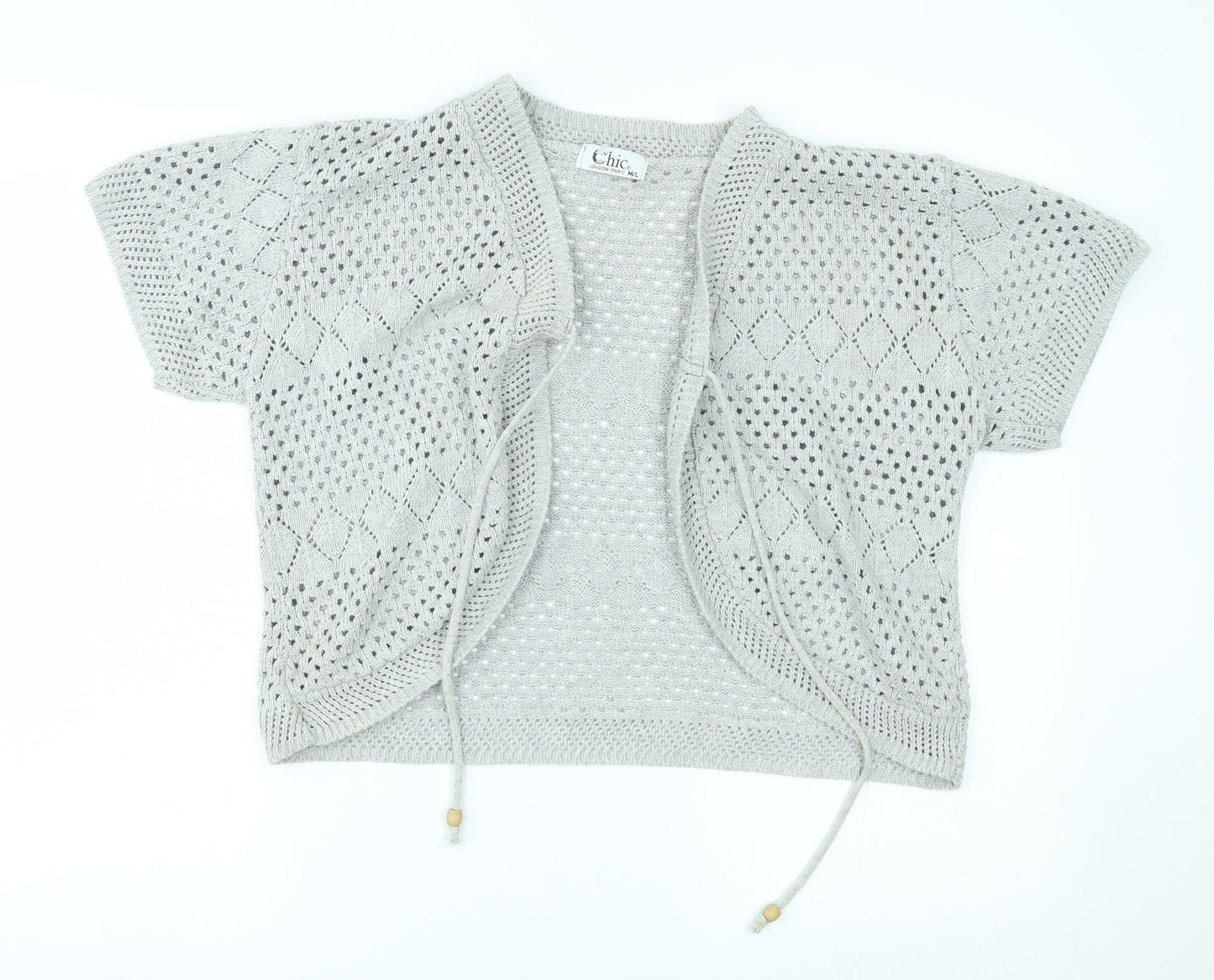 CHIC Womens Grey   Shrug Jumper Size M
