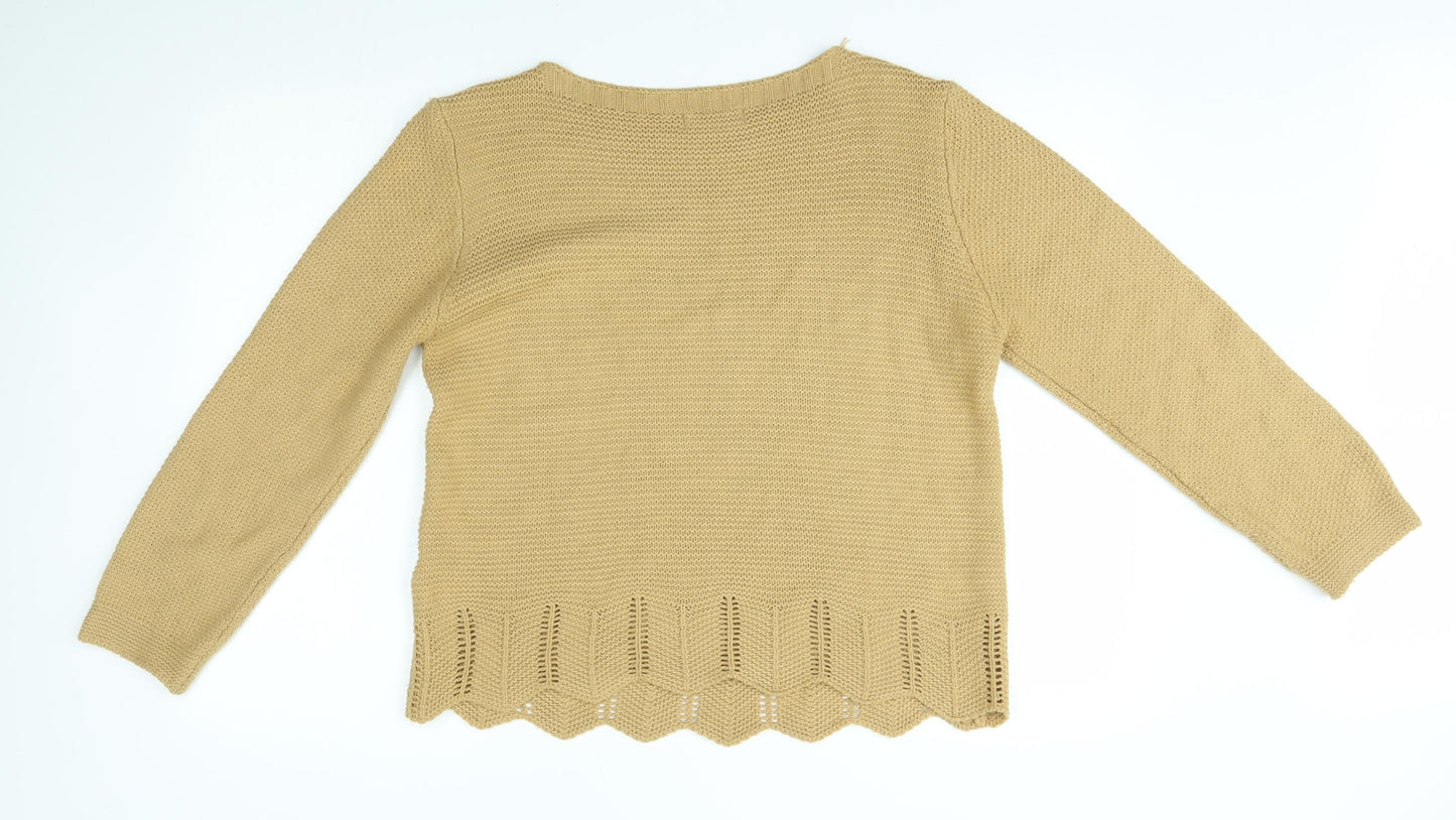 luisa ricci Womens Gold   Pullover Jumper Size M