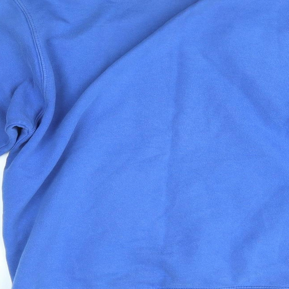 Awdis Mens Blue   Full Zip Sweatshirt Size S  - Henshaw's roofing and building supplies