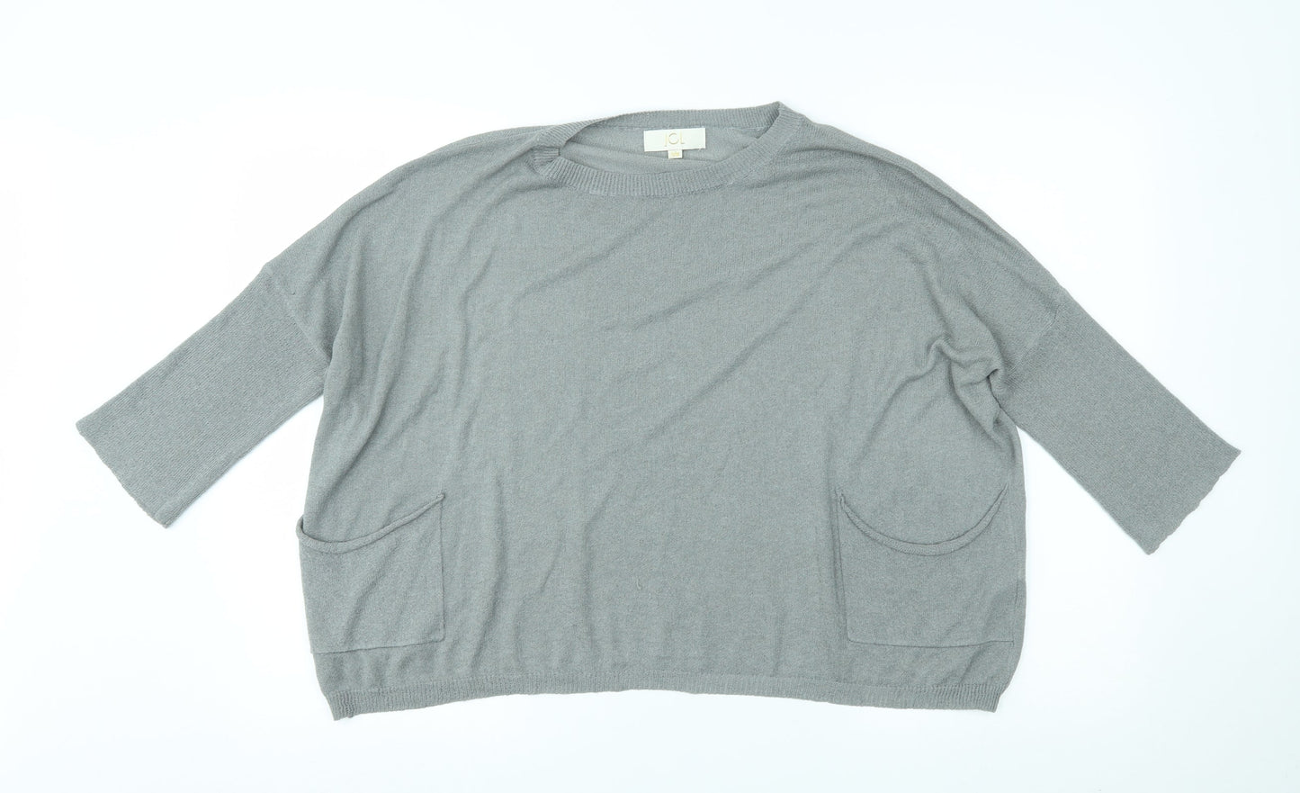 jcl Womens Silver   Pullover Jumper Size S