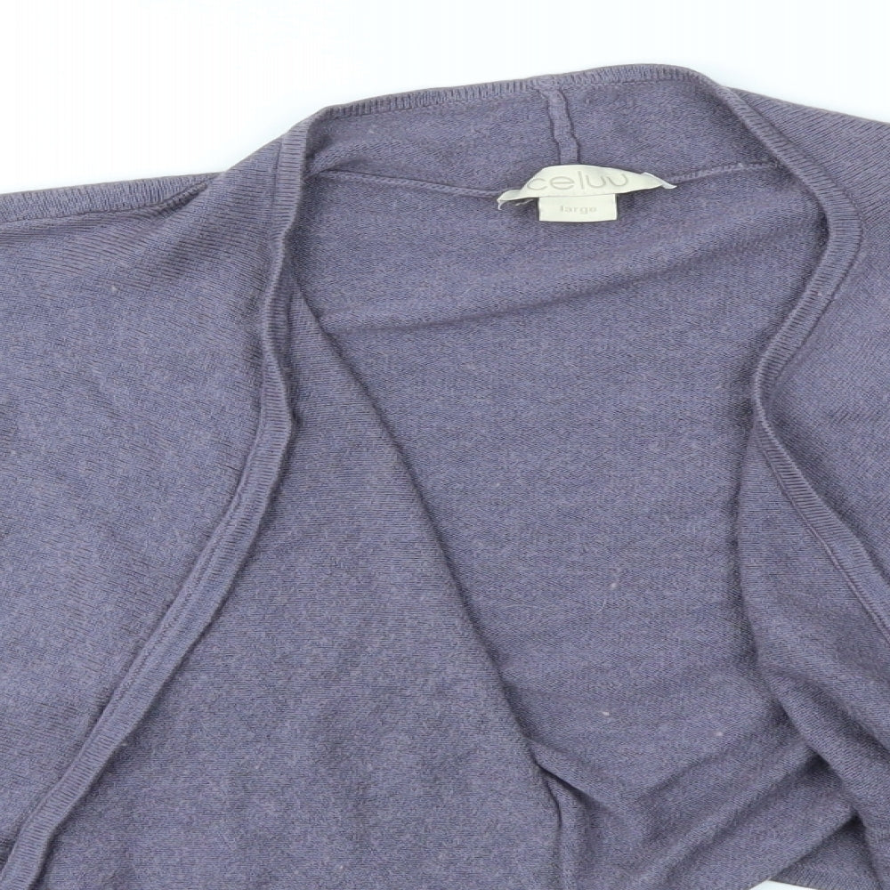 CELUU Womens Purple   Cardigan Jumper Size L