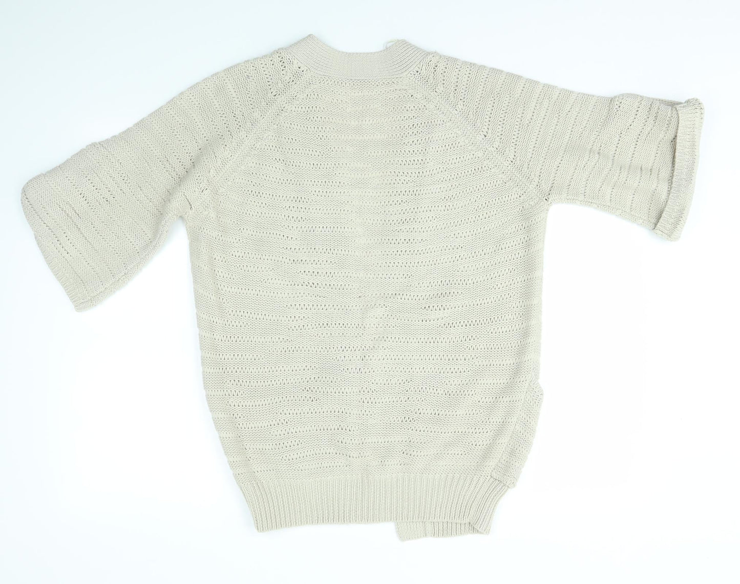 Preworn Womens Beige   Cardigan Jumper Size 12