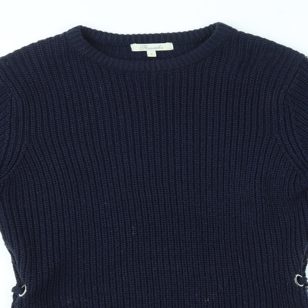 Peacocks Womens Blue   Pullover Jumper Size S