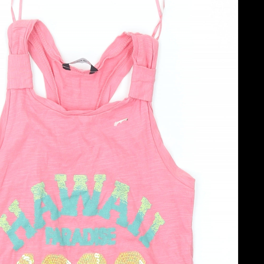 George Girls Pink   Basic Tank Size 8-9 Years