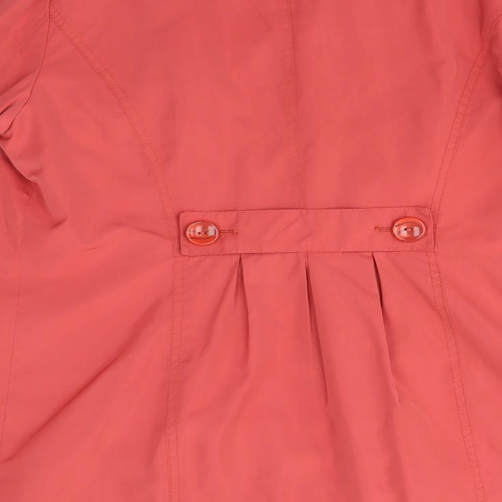 Per Una Womens Orange   Overcoat Coat Size 14