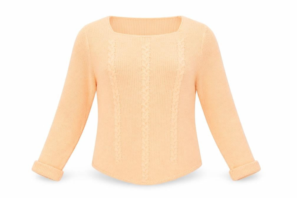 Front view of TRU women’s orange jumper, size L