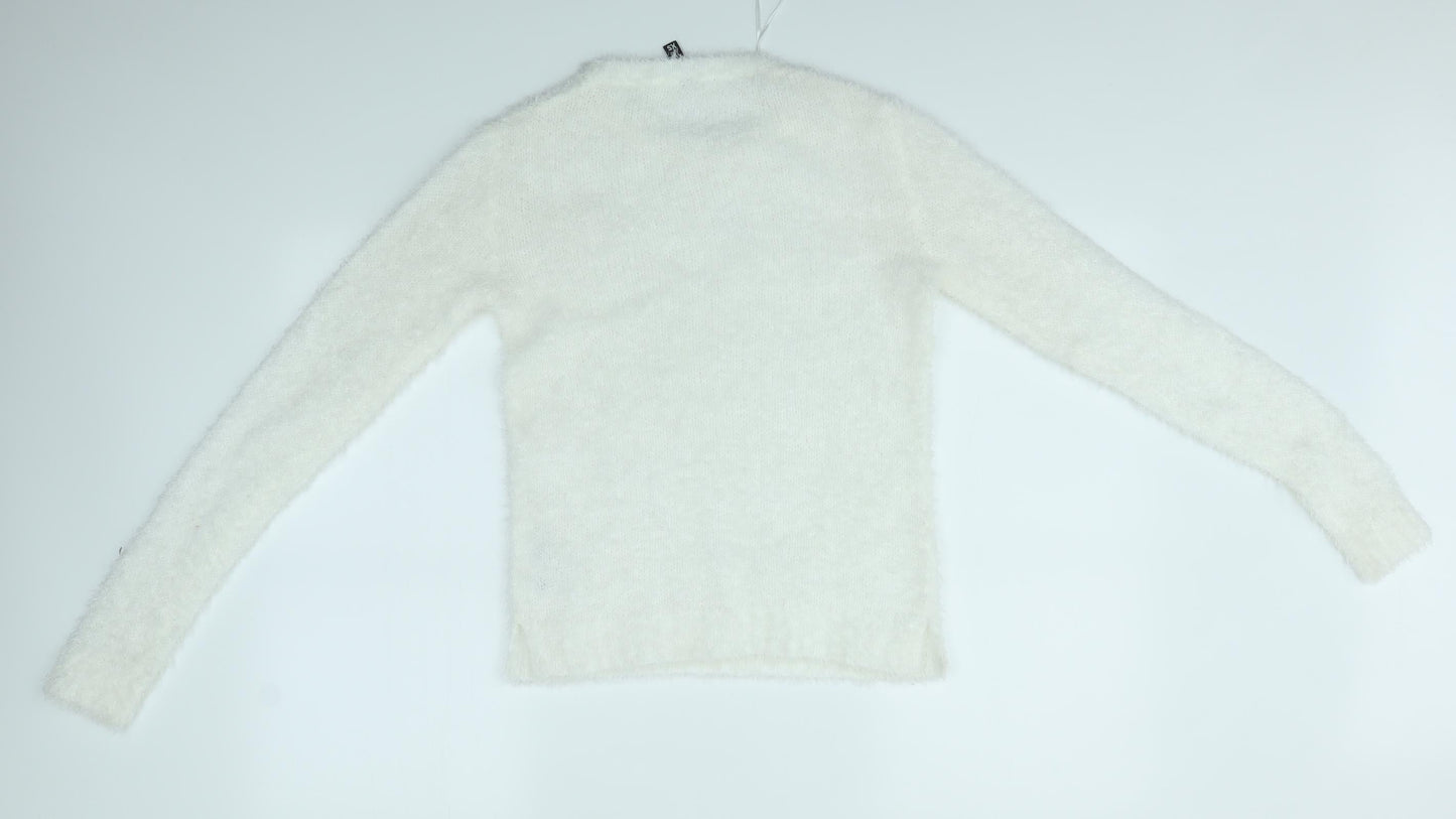 H&M Womens White   Pullover Jumper Size XS