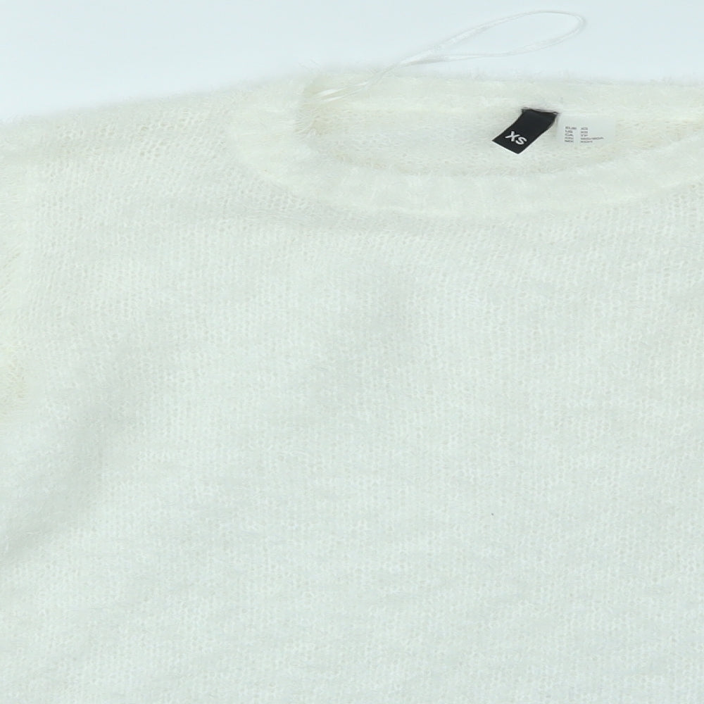 H&M Womens White   Pullover Jumper Size XS