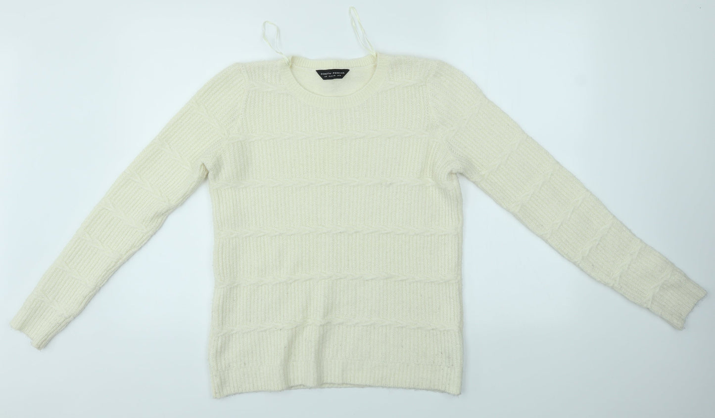 Dorothy Perkins Womens Ivory   Pullover Jumper Size 10