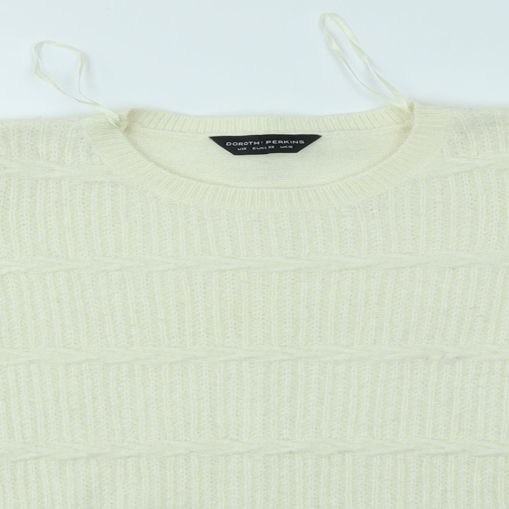 Dorothy Perkins Womens Ivory   Pullover Jumper Size 10