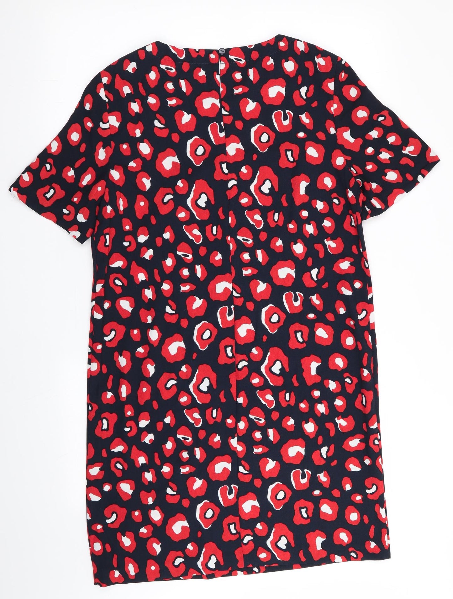 Marks and Spencer Womens Red Animal Print  Shift  Size 10