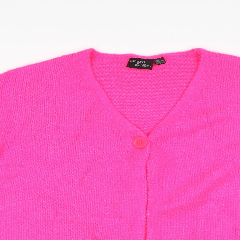 ESMARA Womens Pink   Cardigan Jumper Size XS