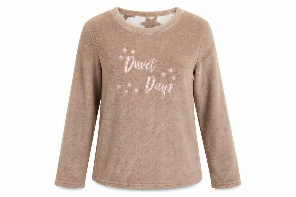 Primark Womens Beige   Top Pyjama Top Size 8  - Duvet Days