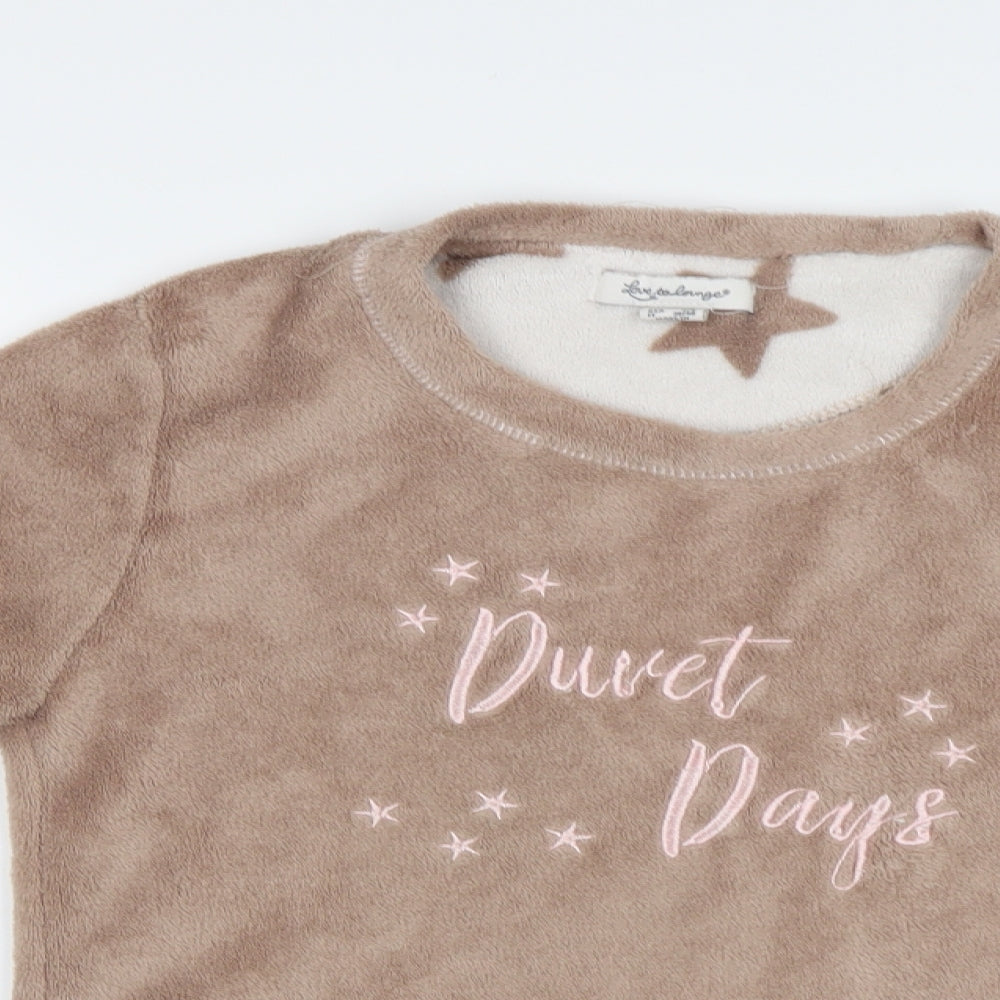 Primark Womens Beige   Top Pyjama Top Size 8  - Duvet Days