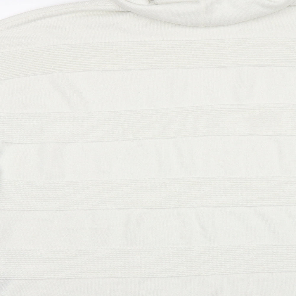 ASOS Womens White Striped  Pullover Jumper Size 8