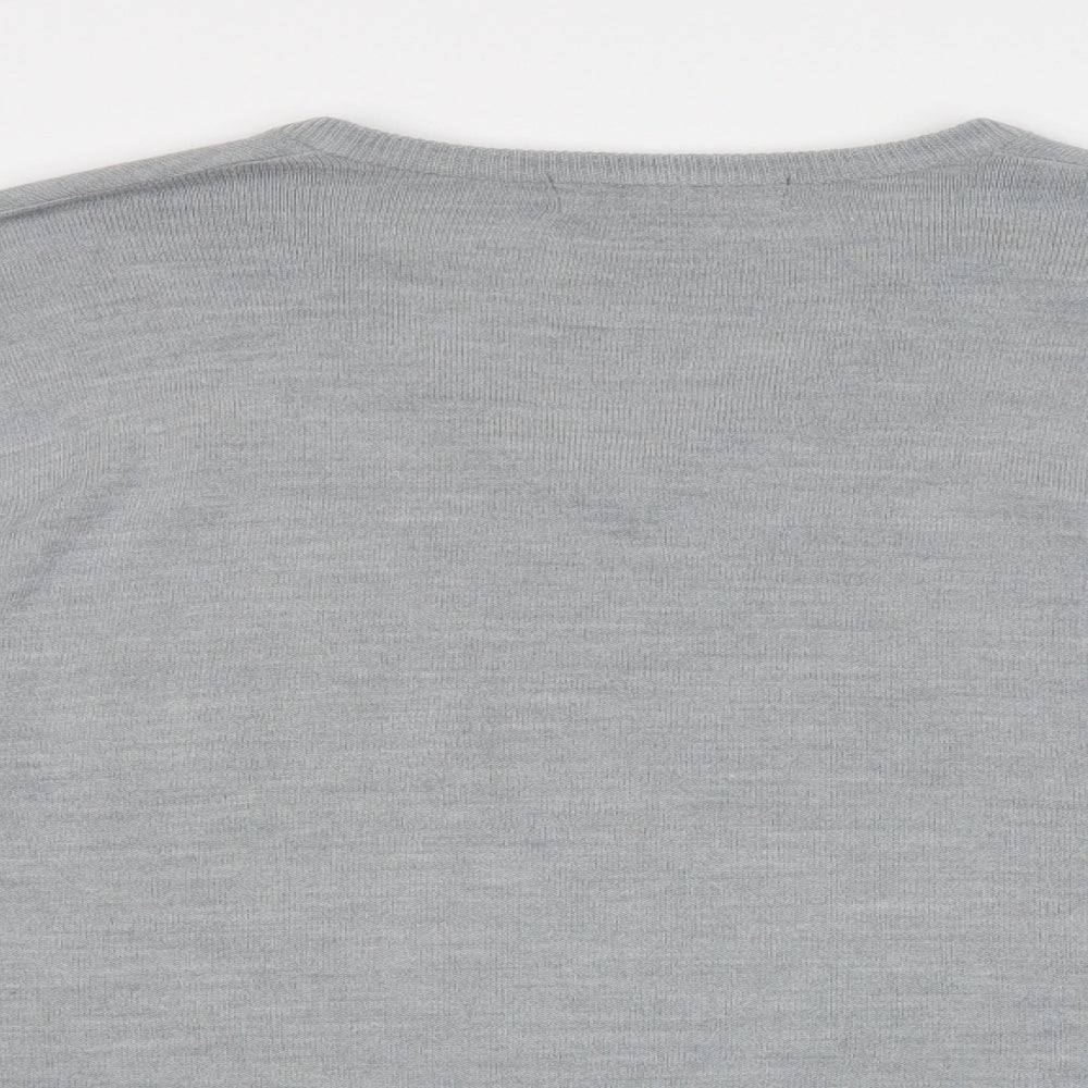 M&S Mens Grey   Pullover Jumper Size L