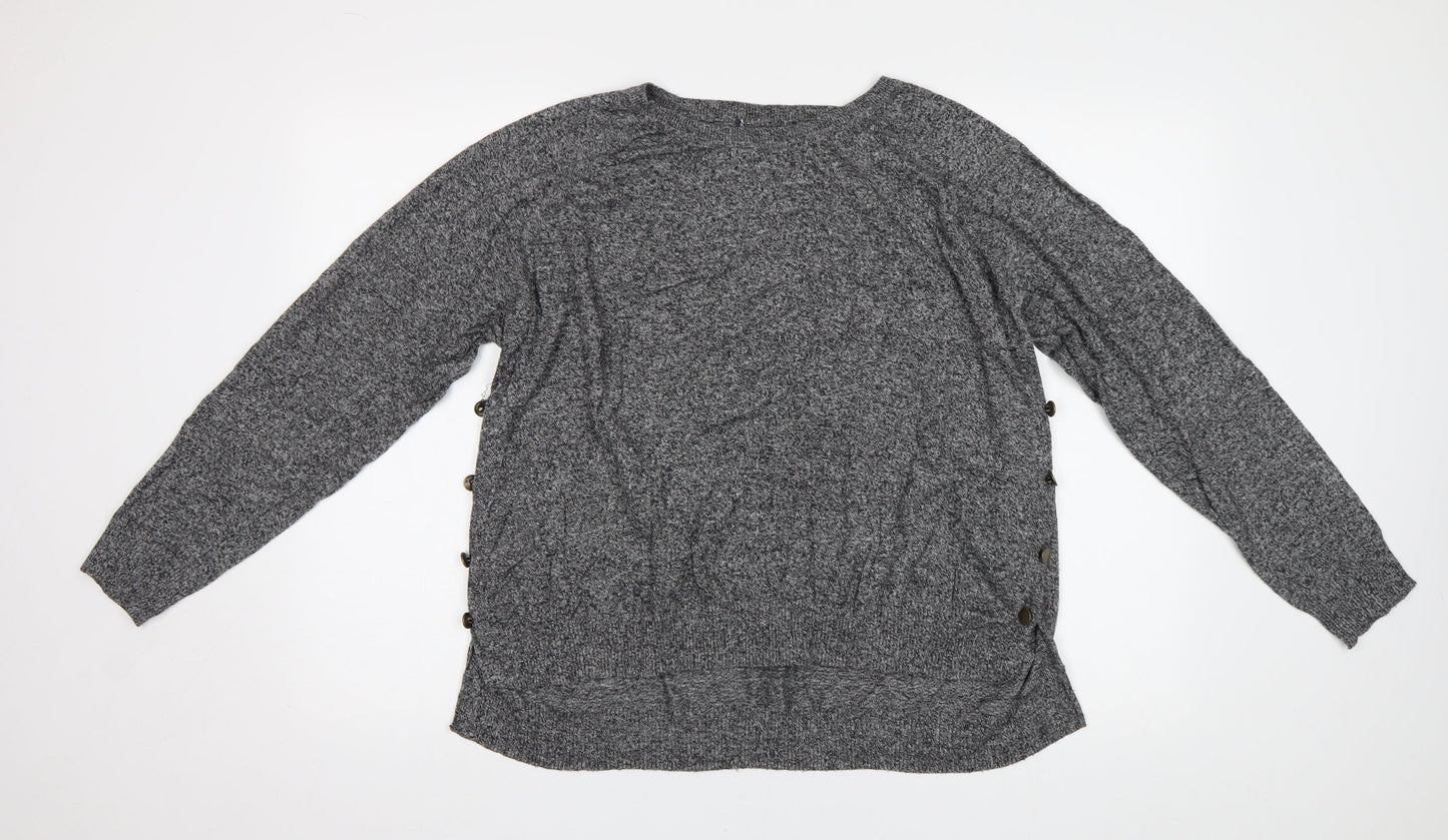 M&S Womens Grey   Pullover Jumper Size XL