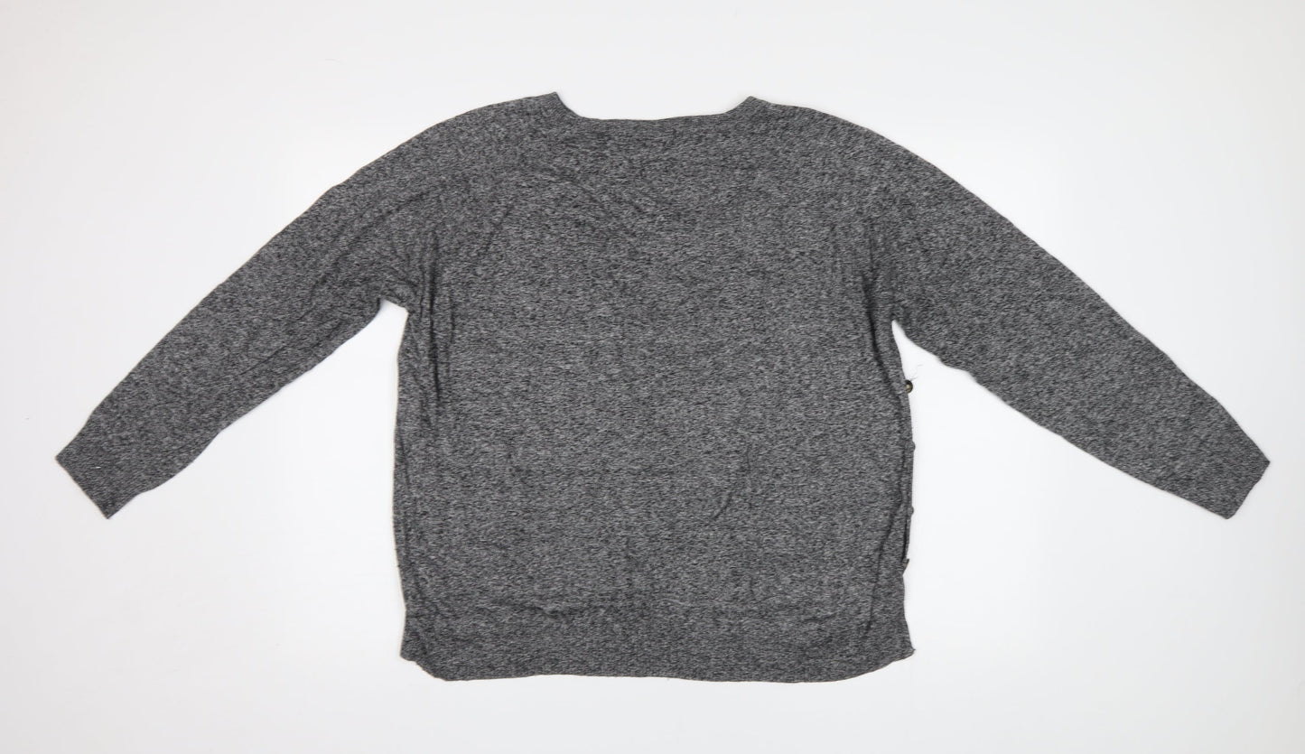 M&S Womens Grey   Pullover Jumper Size XL