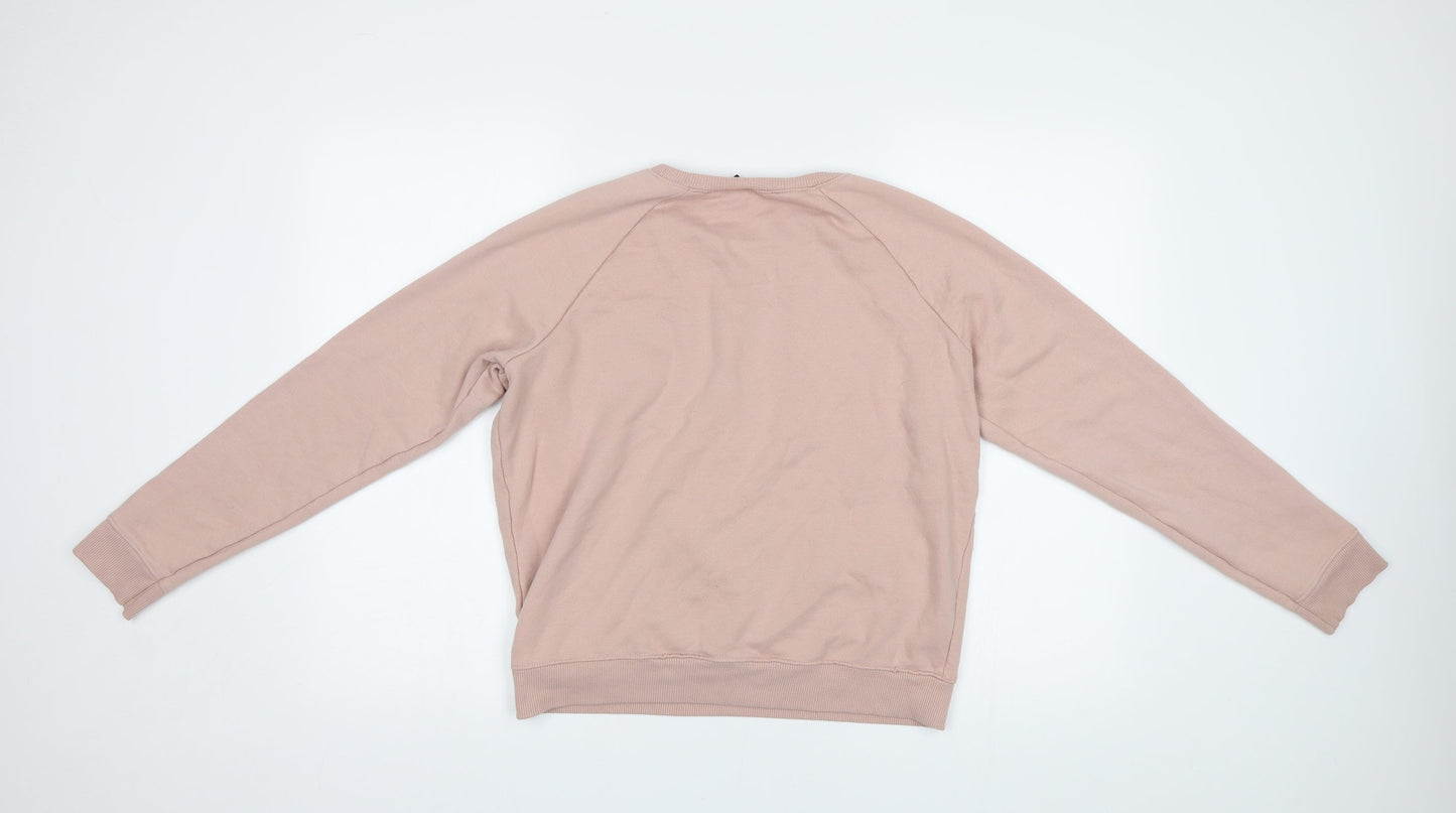 New Look Womens Pink   Pullover Sweatshirt Size 14  - Love