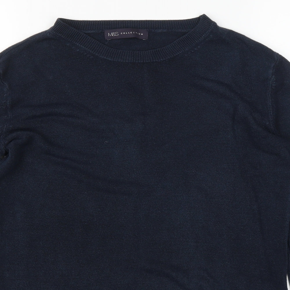 M&S Womens Blue   Pullover Jumper Size 8