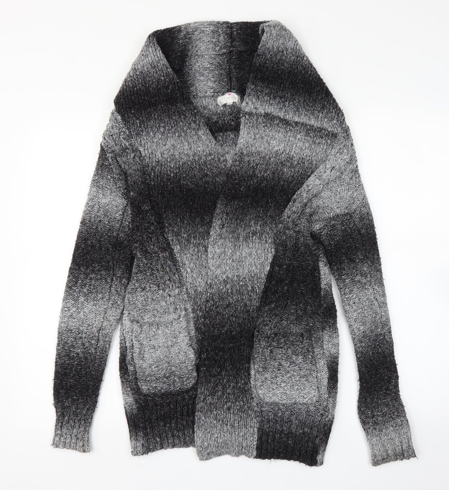 Inspire Womens Grey   Cardigan Jumper Size S
