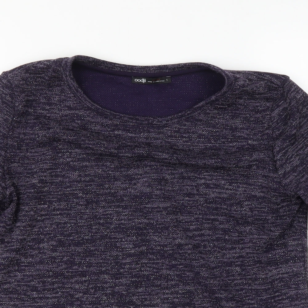 oodji Womens Purple   Pullover Jumper Size L