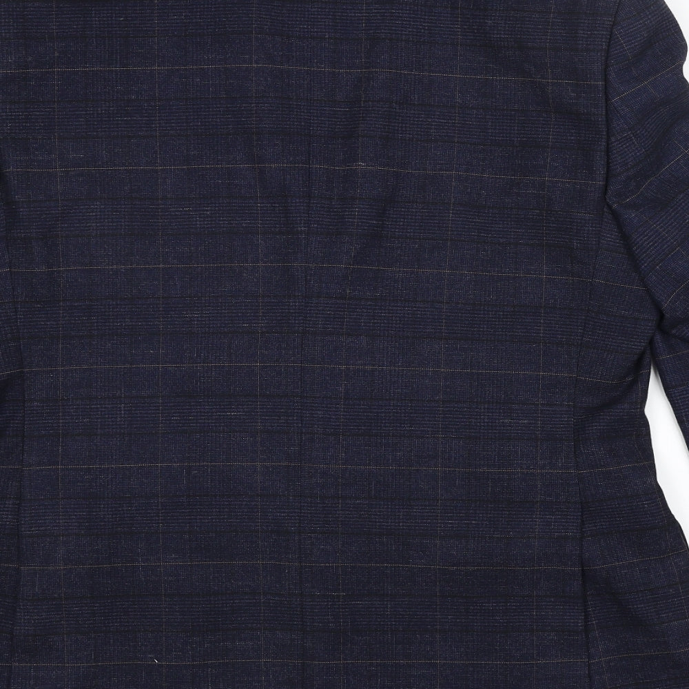 Preworn Mens Blue Check  Jacket Blazer