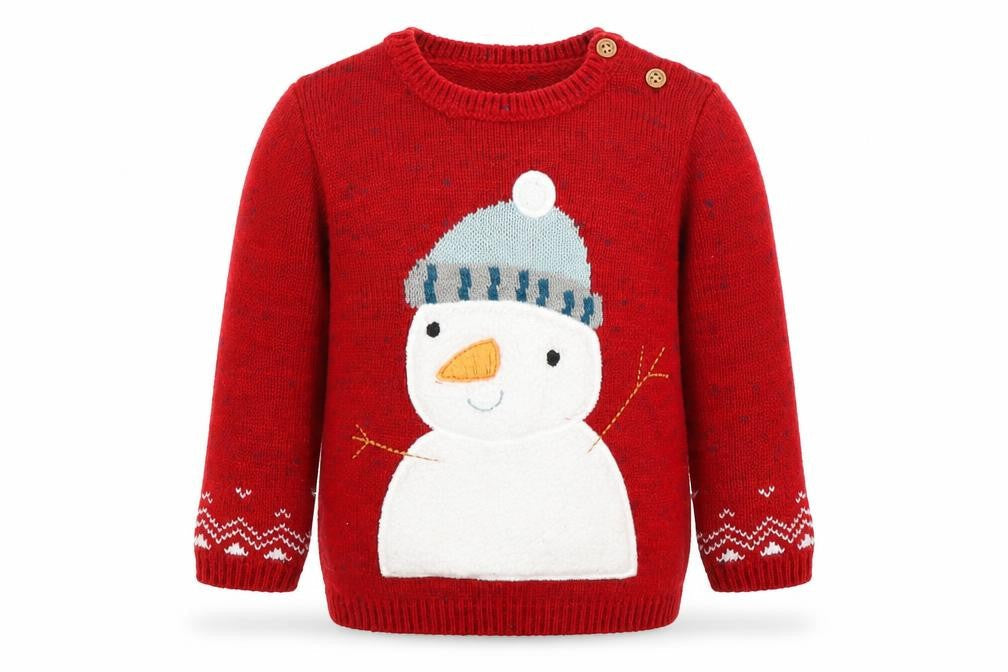 George Baby Red   Pullover Jumper Size 9-12 Months
