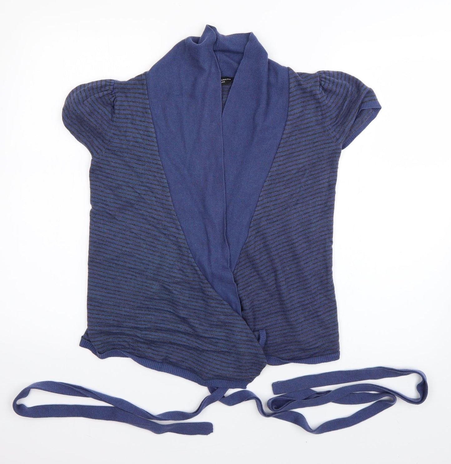 Dorothy Perkins Womens Purple Striped  Cardigan Jumper Size 10