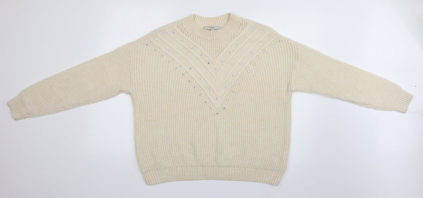 NEXT Womens Ivory   Pullover Jumper Size M