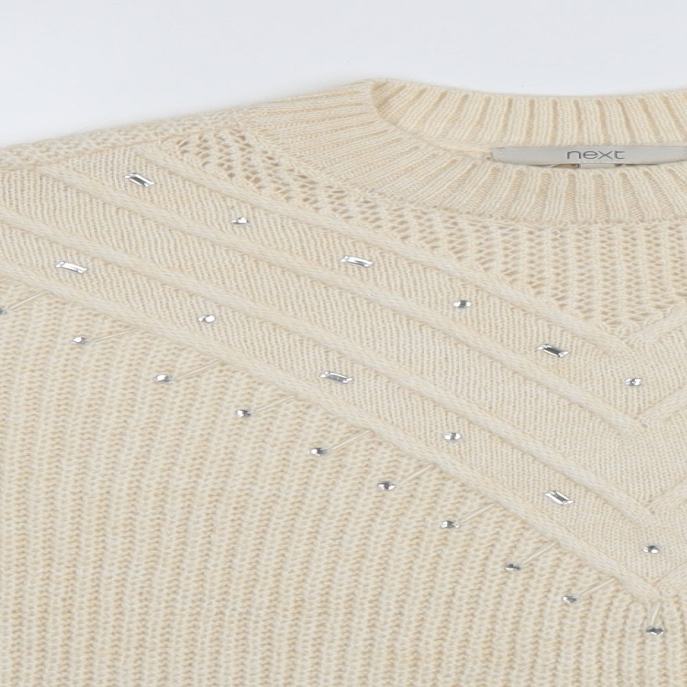 NEXT Womens Ivory   Pullover Jumper Size M