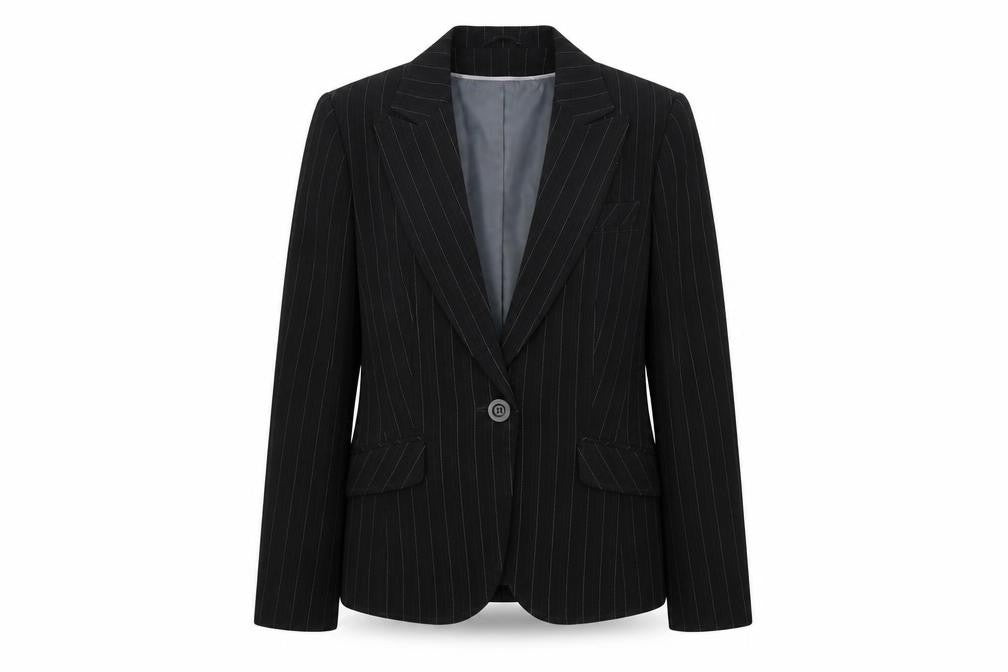 Dorothy Perkins Womens Black Striped  Jacket Blazer Size 10