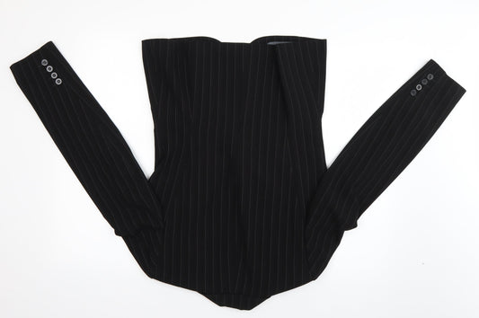 Dorothy Perkins Womens Black Striped  Jacket Blazer Size 10