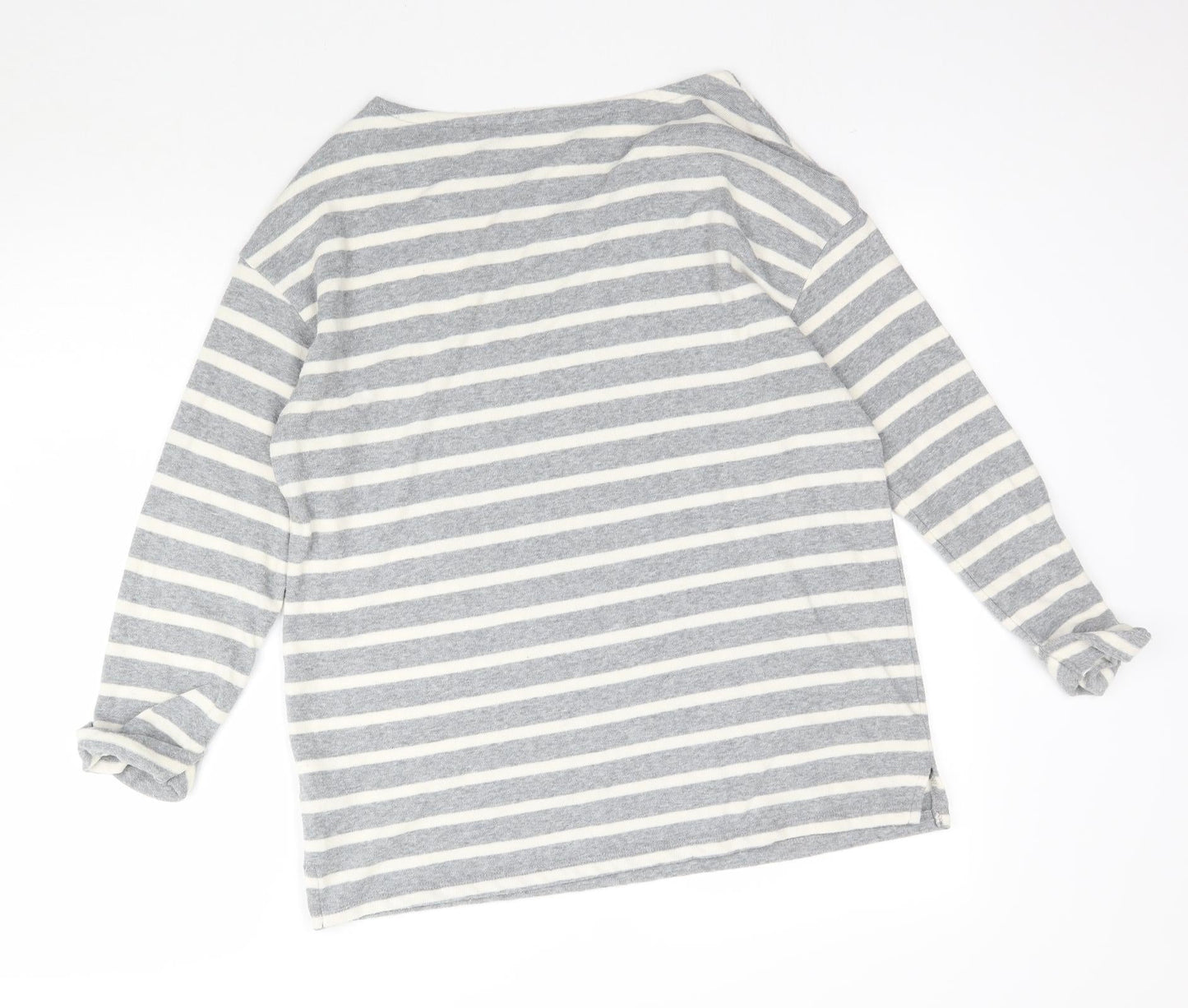 Old Navy Womens Grey Striped Knit Pullover Jumper Size M