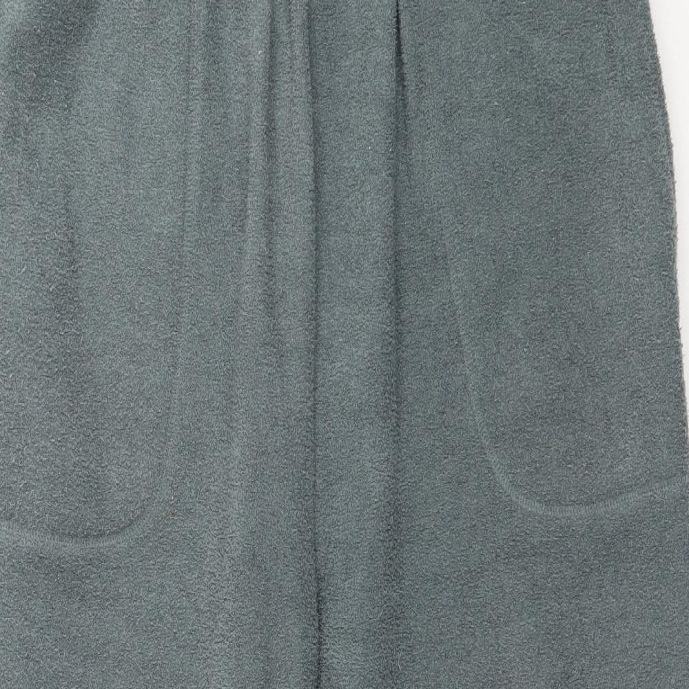 Bonmarché Womens Green   Cropped Trousers Size S L26 in - Fleece feel