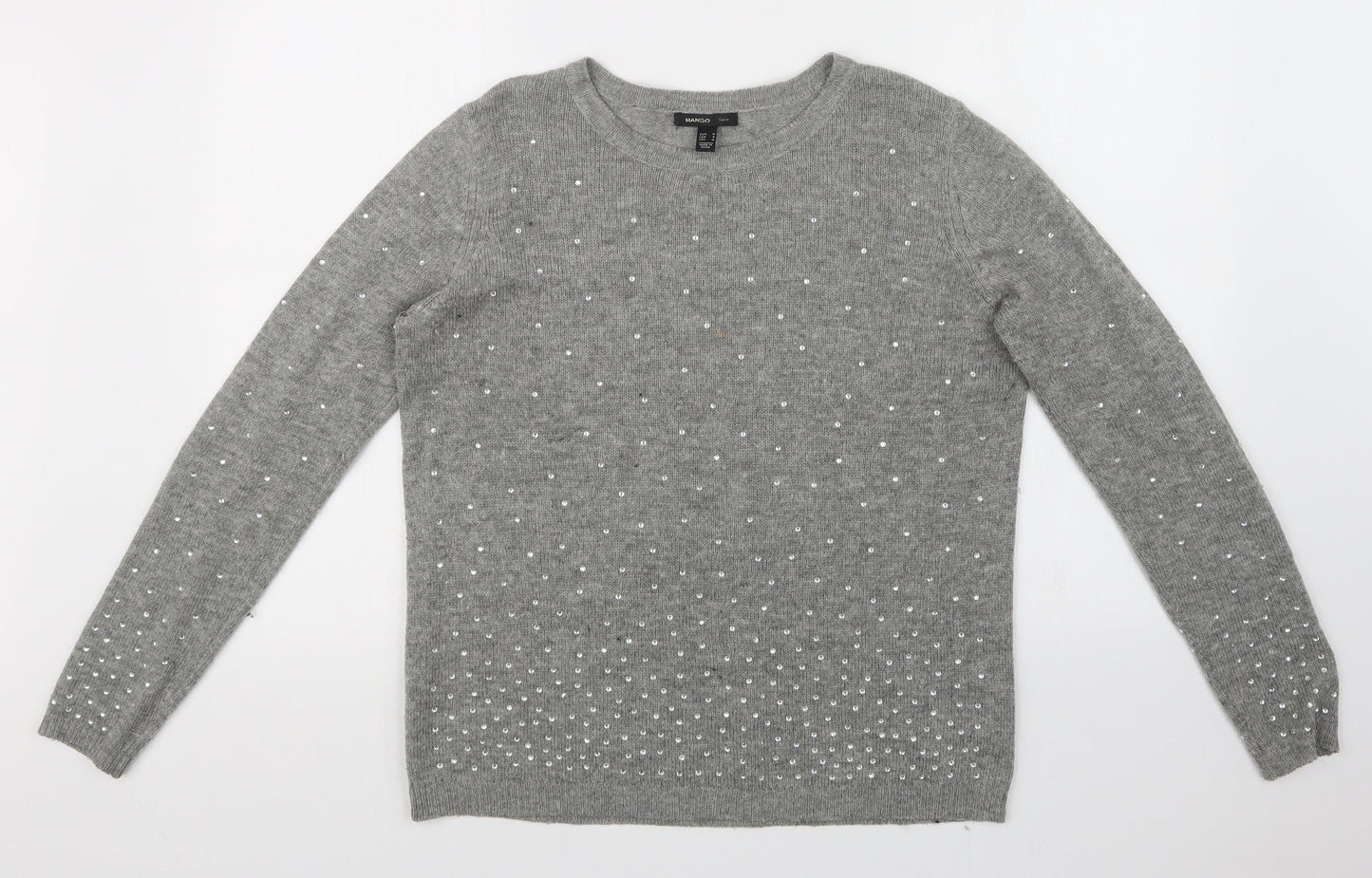 Mango Womens Grey   Pullover Jumper Size 8