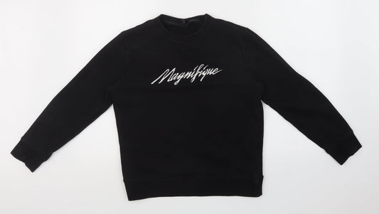 H&M Boys Black   Pullover Sweatshirt Size S