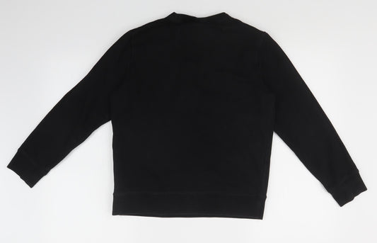 H&M Boys Black   Pullover Sweatshirt Size S