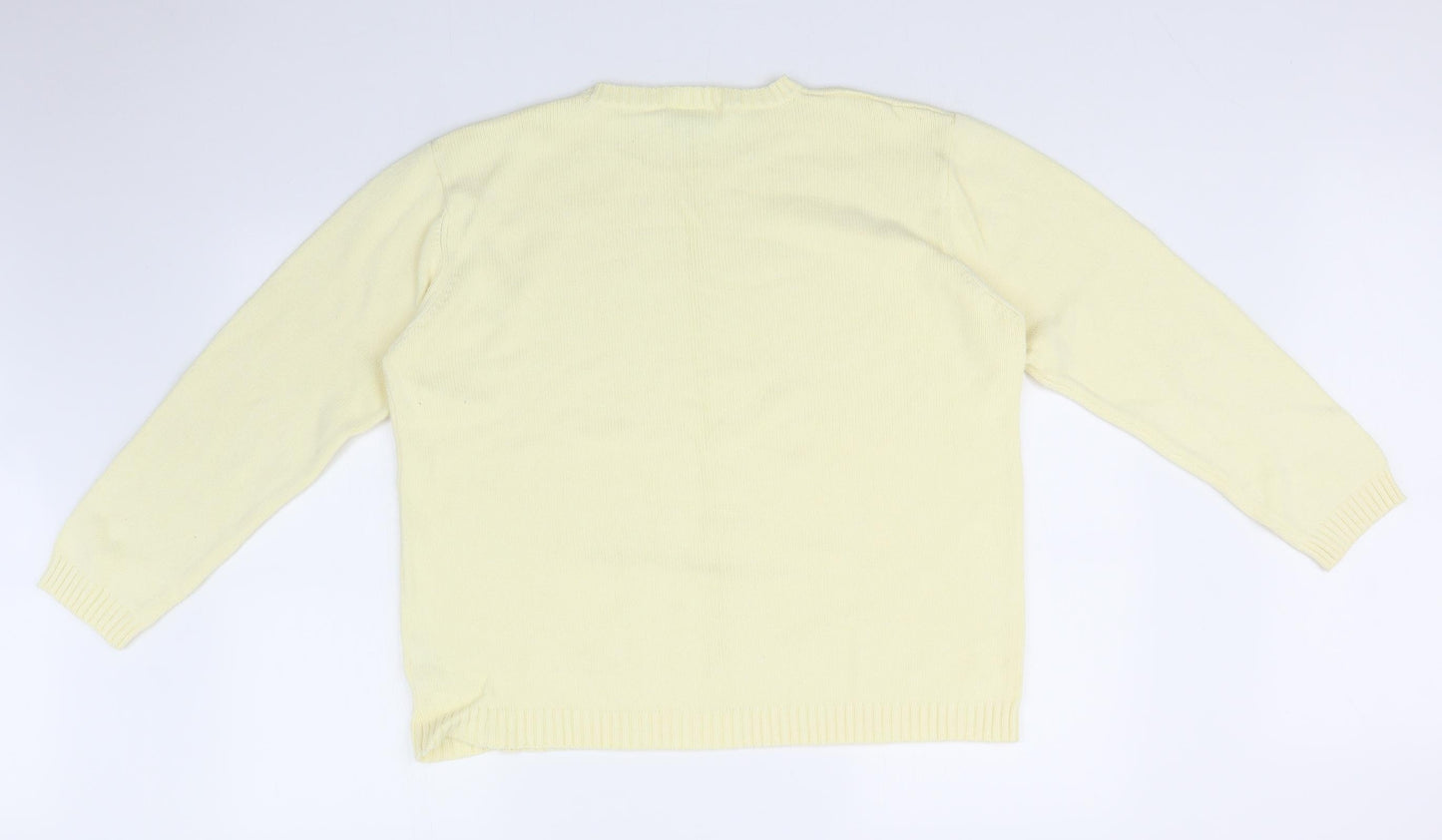 BHS Womens Yellow   Pullover Sweatshirt Size 20