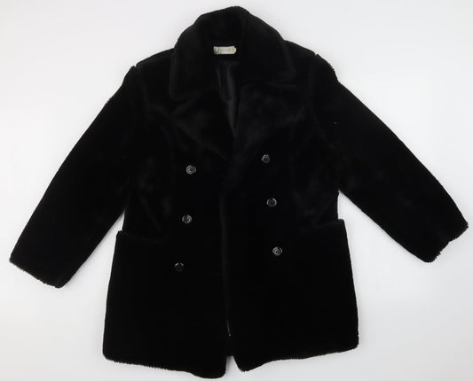 Prima Womens Black   Overcoat Coat
