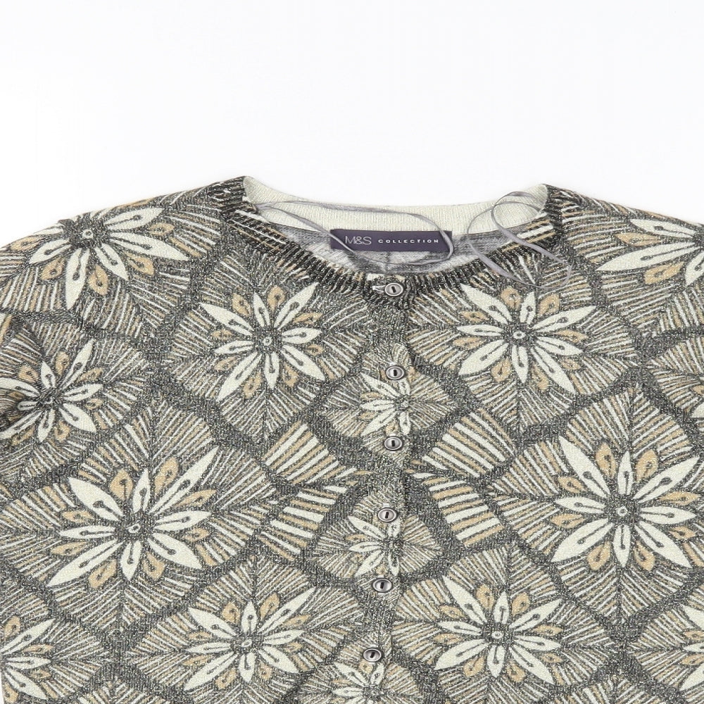 M&S Womens Multicoloured Floral  Shrug Jumper