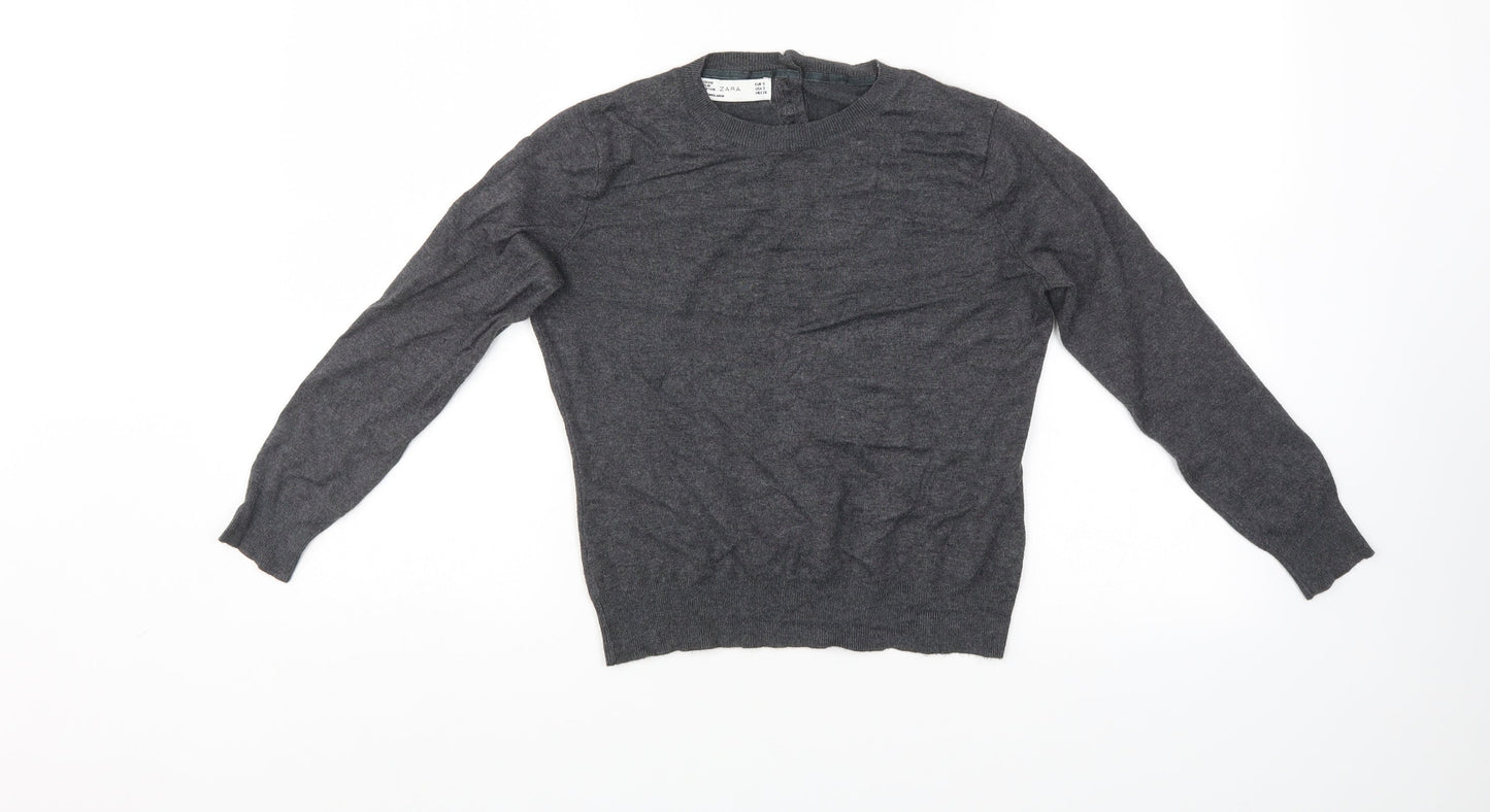 Zara Womens Grey   Pullover Jumper Size S