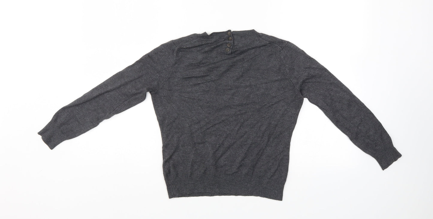 Zara Womens Grey   Pullover Jumper Size S